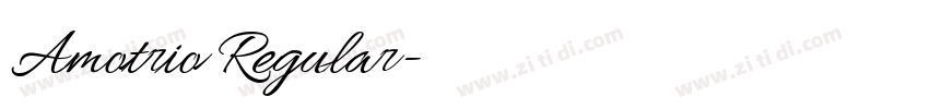 Amotrio Regular字体转换 Amotrio Regular字体转换